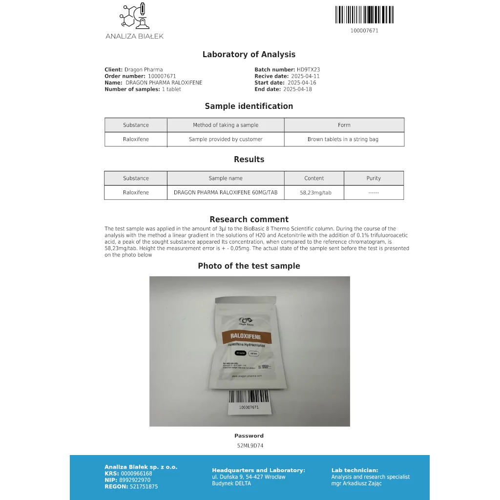 Raloxifene 60 mg