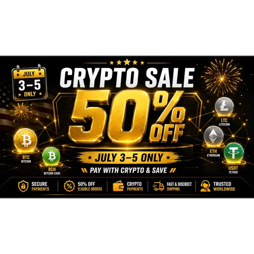 Independence Weekend Crypto Deal – 50% OFF