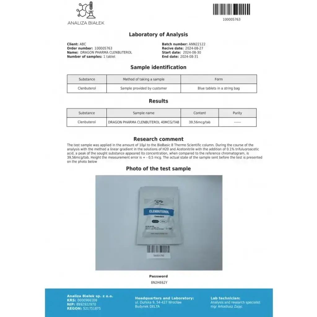 Clenbuterol 40 mcg Clenbuterol 40 mcg