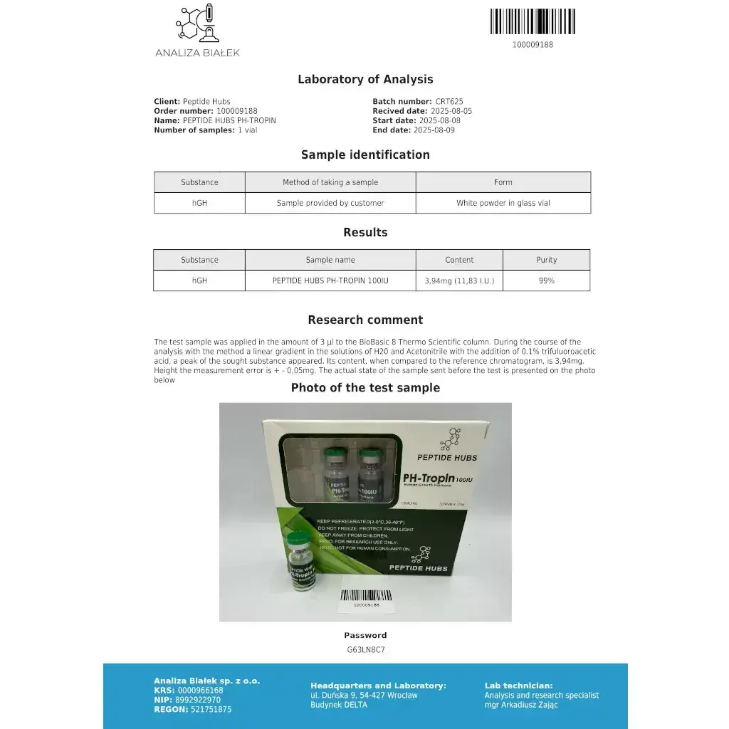 PH-Tropin HGH 100 IU PH-Tropin HGH 100 IU