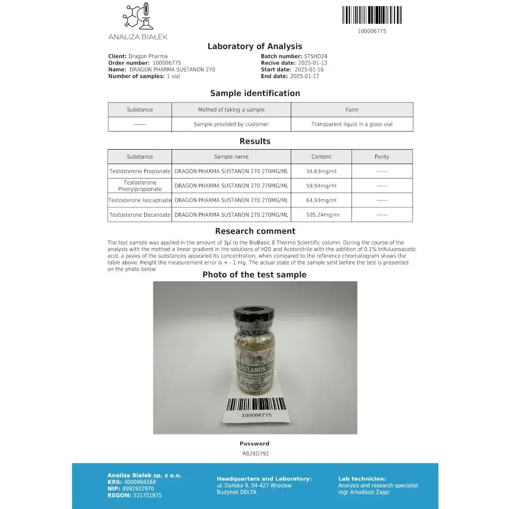Sustanon 270 mg Sustanon 270 mg
