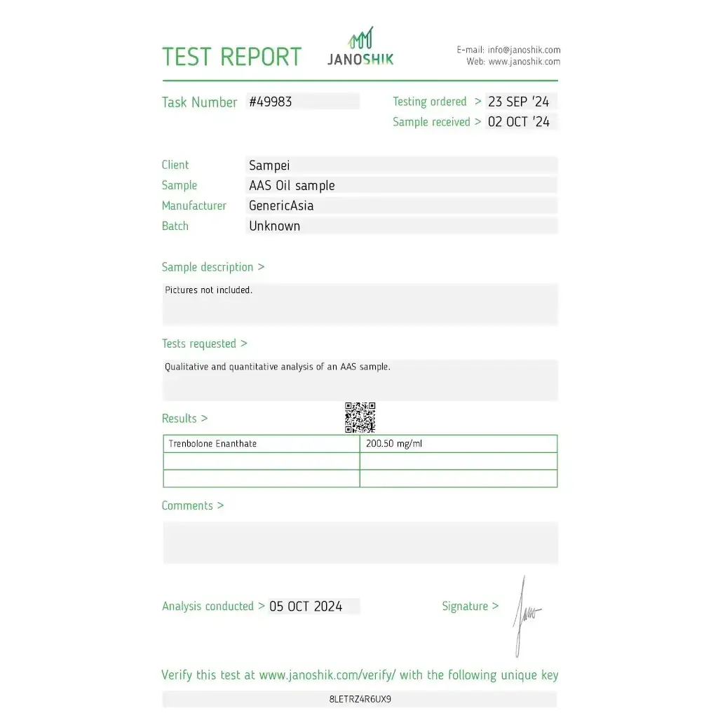 Trenbolone Enanthate 200 mg Trenbolone Enanthate 200 mg